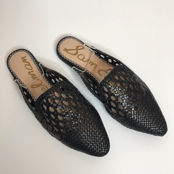 navya woven loafer mule